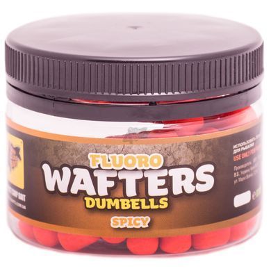 Бойлы CC Baits Pop Ups Fluoro Wafters Spicy, 30гр
