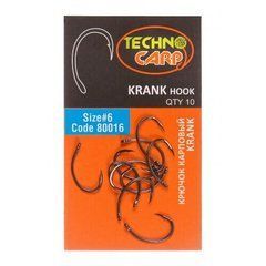 Крючок Technocarp Krank Hook №6, 10 шт