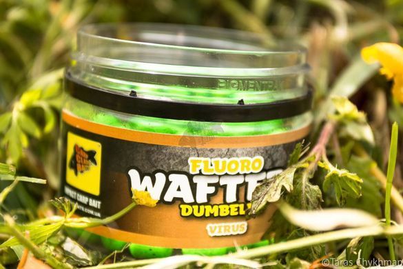 Бойлы CC Baits Pop Ups Fluoro Wafters Virus, 20шт