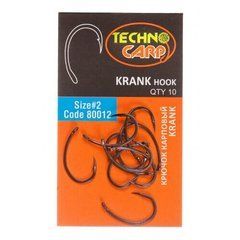 Крючок Technocarp Krank Hook №2, 10 шт