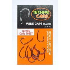Крючок Technocarp Wide Gape Classic №4, 10 шт