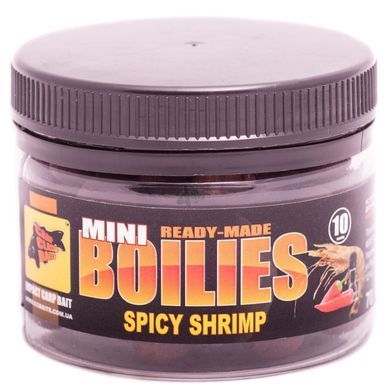 Мини Бойлы CC Baits Ready Made Spicy Shrimp 10мм, 70гр