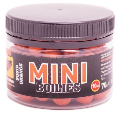 Мини Бойлы CC Baits Ready Made Squid Orange 10мм, 70гр
