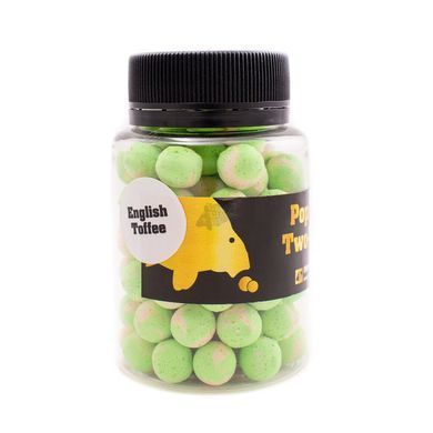 Бойлы CC Baits Two-Tone Pop Ups English Toffee 10мм, 35гр