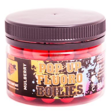 Бойлы CC Baits Fluoro Pop-Ups Mulberry 10мм, 35гр