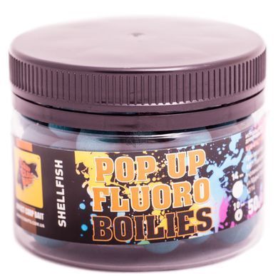 Бойлы CC Baits Fluoro Pop-Ups Shellfish 10мм, 35гр
