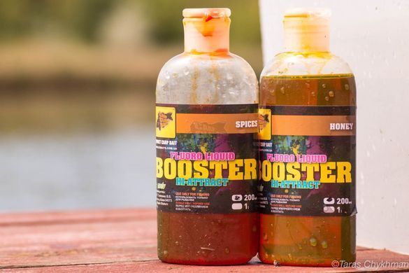Бустер CC Baits Fluoro Liquid Hi-Attract Honey, 200мл