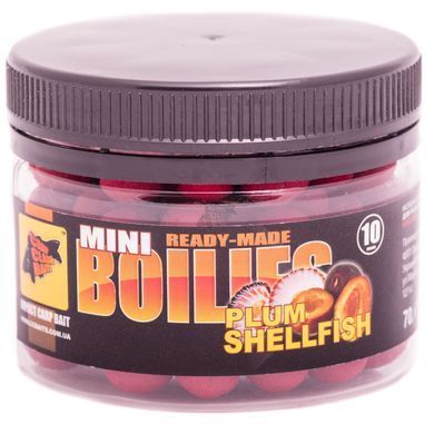Мини Бойлы CC Baits Ready Made Plum-Shellfish 10мм, 70гр