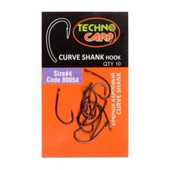 Крючок Technocarp Curve Shank №4, 10 шт